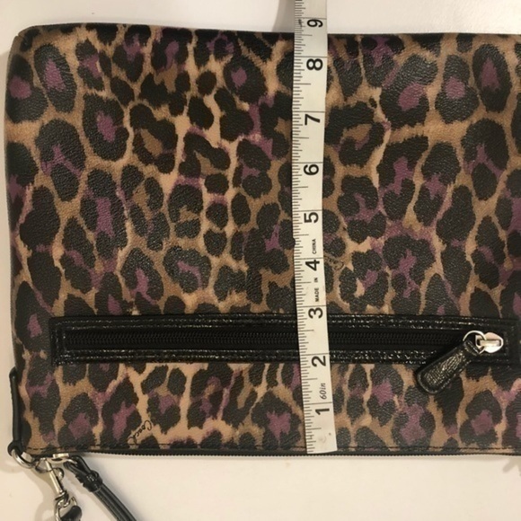 Coach leopard ocelot purple crossbody bag - Picture 7 of 13